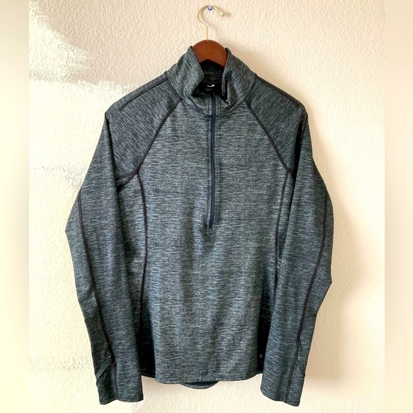 Under Armour Heathered Running Cold Gear Zip Pullover Sweater Jacket Women’s M - Picture 3 of 13